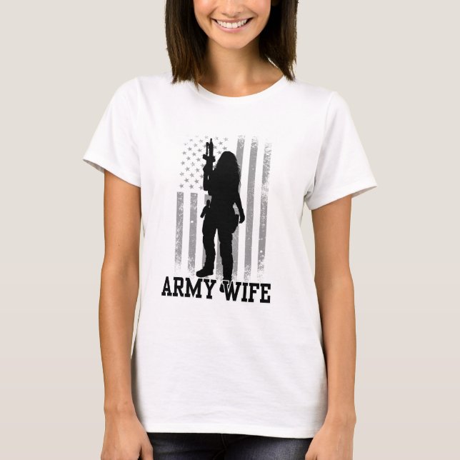 Camiseta Esposa del ejército (Anverso)