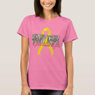 Camiseta Esposa del ejército la fuerza detrás de la fuerz