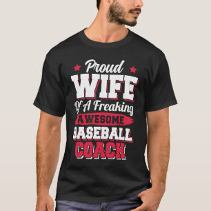 Camiseta Esposa del entrenador del equipo de béisbol jugado