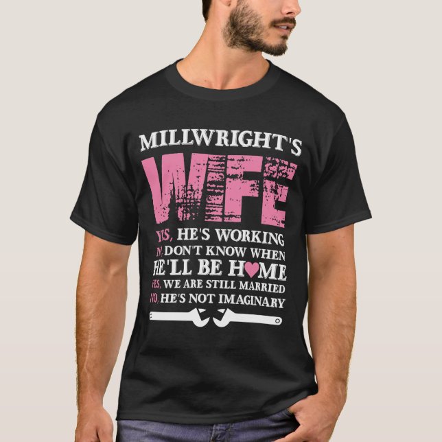 Camiseta Esposa del Millwright, Millwrights esposa, (Anverso)