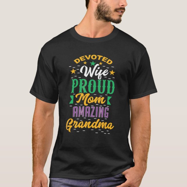 Camiseta Esposa Devuelta Madre Orgullosa Abuelas Mujeres 1 (Anverso)