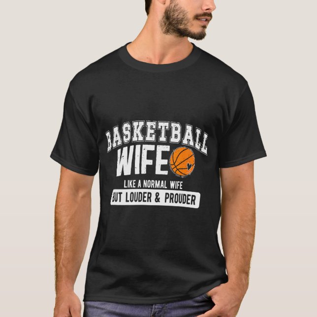 Camiseta Esposa Divertida Del Entrenador De Baloncesto, Esp (Anverso)