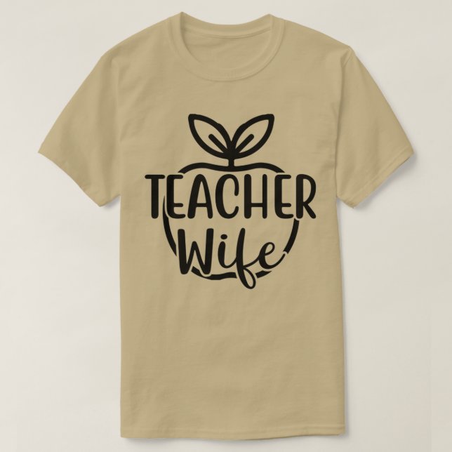 Camiseta esposa docente (Diseño del anverso)