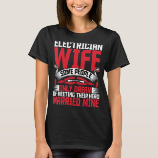 Camiseta Esposa Eléctrica Técnicos De Electricidad Esposa S
