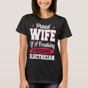 Camiseta Esposa Electricista De Electricidad