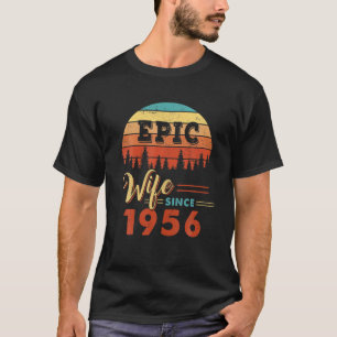 Camiseta Esposa Épica Desde 1956 65º Aniversario Boda 65 Y
