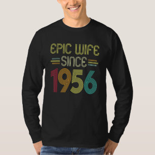 Camiseta Esposa épica desde 1956, su 66º aniversario Boda