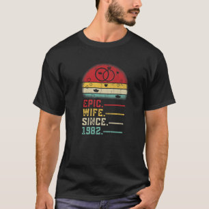Camiseta Esposa Épica Desde 1982 Gráfico Boda De Su 40 Años