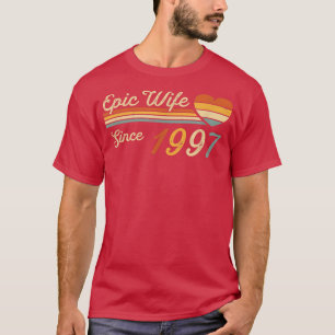 Camiseta Esposa épica desde 1997 25º aniversario Boda 25