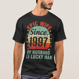 Camiseta Esposa Épica Desde 1997 Mi Marido Es Un Hombre Afo