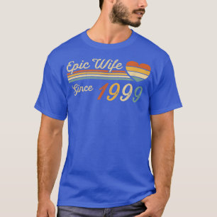 Camiseta Esposa épica desde 1999 23er aniversario Boda 23