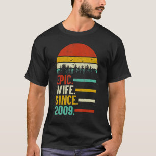 Camiseta Esposa épica desde 2009 11º Aniversario Boda de