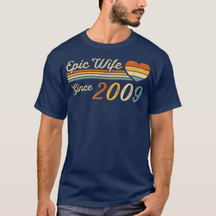 Camiseta Esposa épica desde 2009 13º Aniversario Boda 13