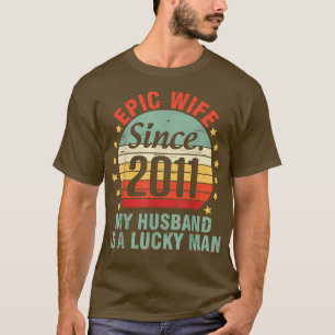 Camiseta Esposa Épica Desde 2011 Mi Esposo Es Un Hombre Afo