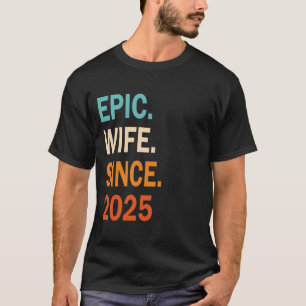 Camiseta Esposa Épica Desde 2018  6º Aniversario de Boda Ca