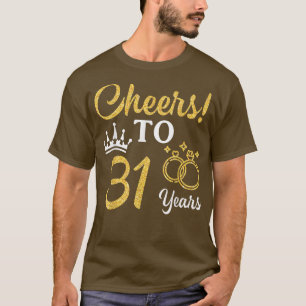 Camiseta Esposa Esposa Bebiendo Cerveza Saluda A 31 Años