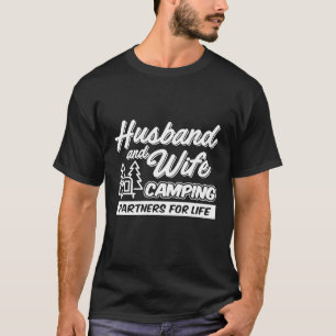 Camiseta Esposa Esposa Camping Partners For Life Divertido 