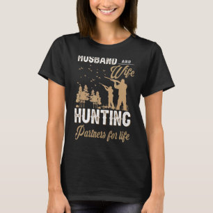 Camiseta Esposa Esposa Cazadora Asociada Para La Vida De La