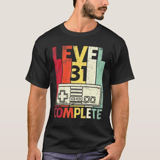 Camiseta Esposa Esposa Gamer Aniversario del Marzo Nivel 31 (Anverso)