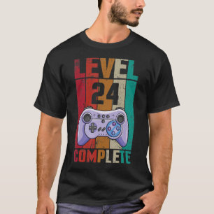 Camiseta Esposa Esposa Gamer Mártir Nivel 24 Años Completar