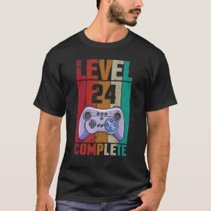 Camiseta Esposa Esposa Gamer Mártir Nivel 24 Años Completar
