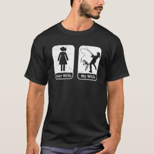 Camiseta Esposa Esposa Pescador Pescador