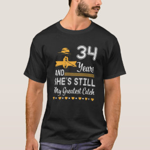 Camiseta Esposa Esposa Pescadora 34 años