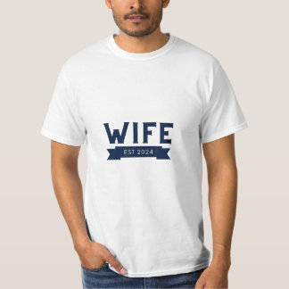 Camiseta esposa est 2024 recién casada