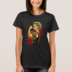 Camiseta Esposa fuerte: Las madres Rosas nunca se rinden 3