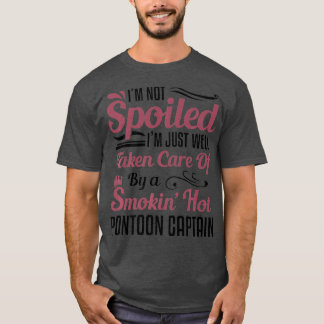 Camiseta Esposa Graciosa De Un Capitán De Pontón Que No Me