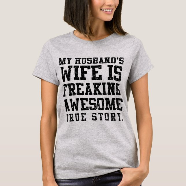 Camiseta Esposa impresionante Freaking (Anverso)