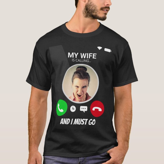 Camiseta Esposa llama a regalo gracioso para esposa novia (Anverso)