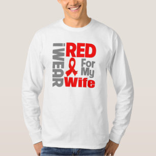 Camiseta Esposa - llevo la cinta roja