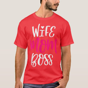 Camiseta Esposa madre bosca graciosa y gráfica fiesta de la