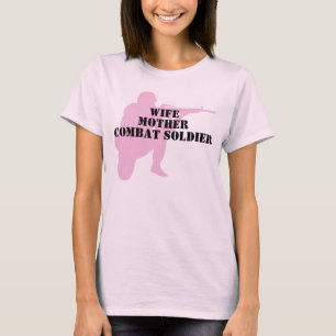 Camiseta Esposa, madre, soldado del combate