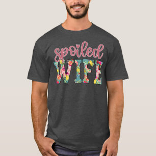 Camiseta Esposa malcriada Mujeres de luna de miel viaje gra