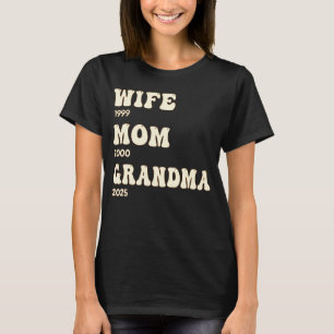 Camiseta Esposa Mamá Abuela Personalizada Años Personalizad