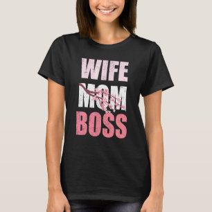Camiseta Esposa Mamá Bosque Familia Mujeres Madres Cerezo F