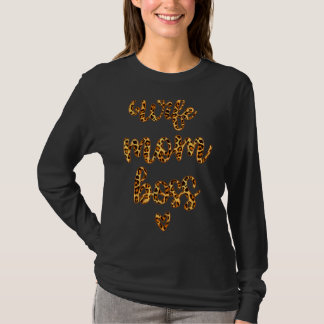 Camiseta Esposa Mamá Boss Leopard imprime el día de la madr