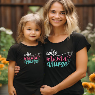Camiseta Esposa Mamá Día de la Madre de enfermería