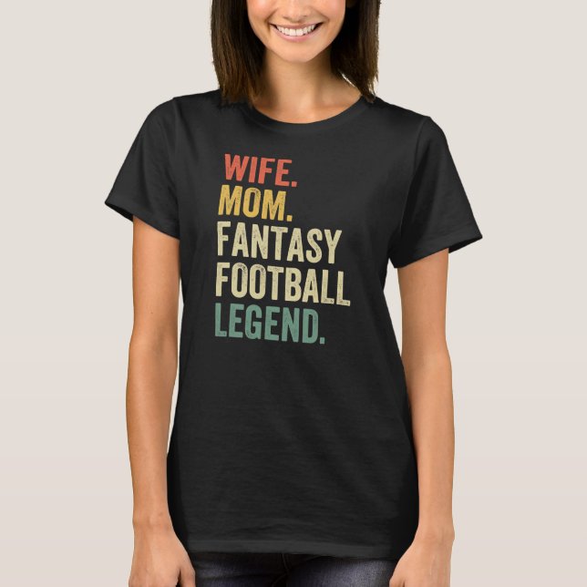 Camiseta Esposa Mamá Fantasía Leyenda de Fútbol Divertida M (Anverso)