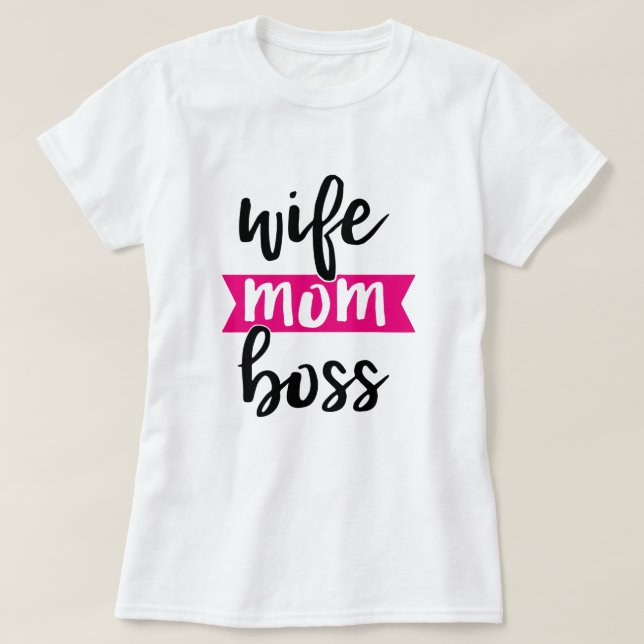 CAMISETA ESPOSA MAMÁ JEFA (Diseño del anverso)