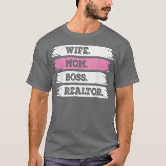 Camiseta esposa mamá jefa de relaciones públicas mujeres