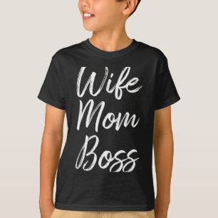 Camiseta Esposa mamá jefa señora divertida mamá linda Espos