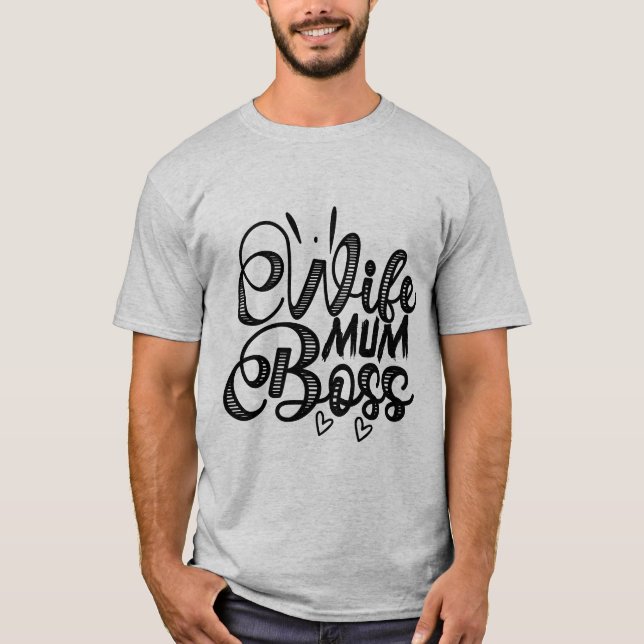 Camiseta Esposa Mamá Jefe (Anverso)