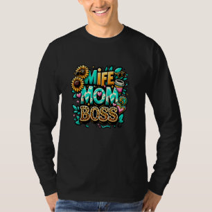 Camiseta Esposa Mamá Jefe, Café Mamá, La Mejor Mamá De La H