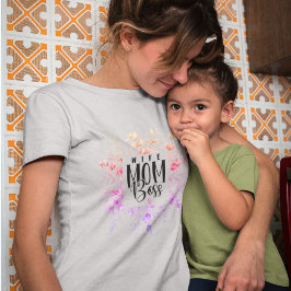 Camiseta Esposa mamá jefe color agua día de madre