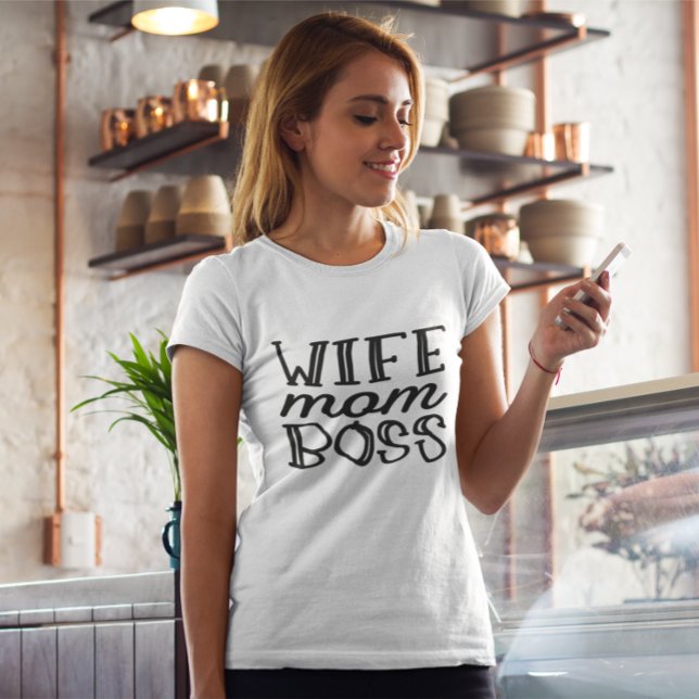 Camiseta Esposa Mamá Jefe - TShirt para mamá (Subido por el creador)