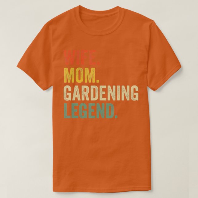 Camiseta Esposa Mamá Leyenda de jardinería Funny Gardener M (Diseño del anverso)