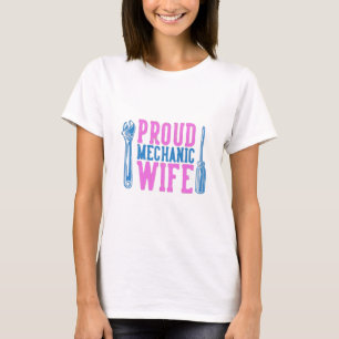 Camiseta Esposa mecánica orgullosa